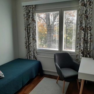 Majoitus Saaren kartanon asuntolassa, Päälliköntalossa 1hh: 30e/vrk/hlö